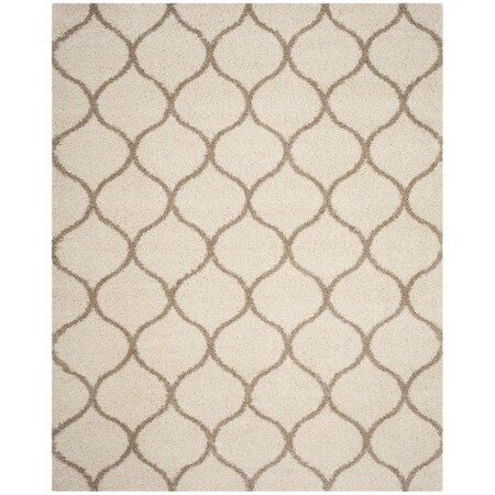 Safavieh Hudson Shag Large Rectangle Area Rug; Ivory & Beige - 9 x 12 ft. SGH280D-9